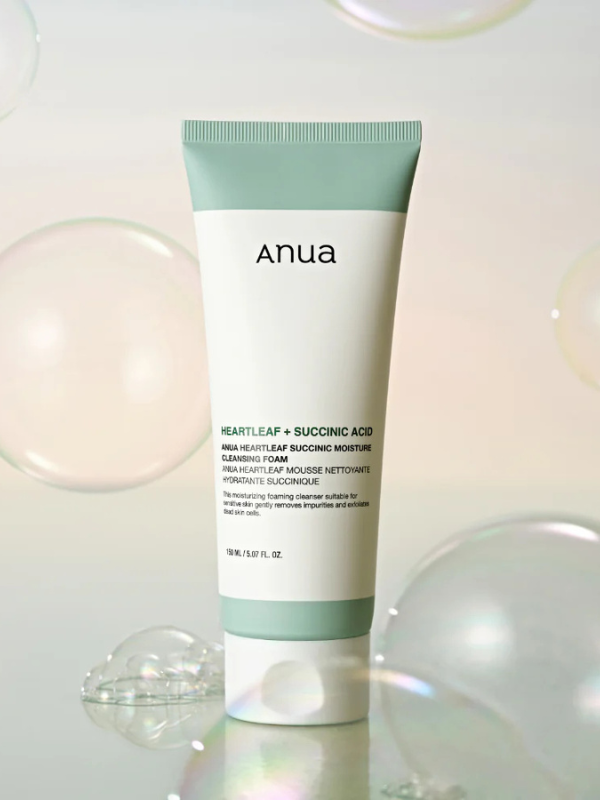 Anua Heartleaf Succinic Moisture Cleansing Foam 150ml