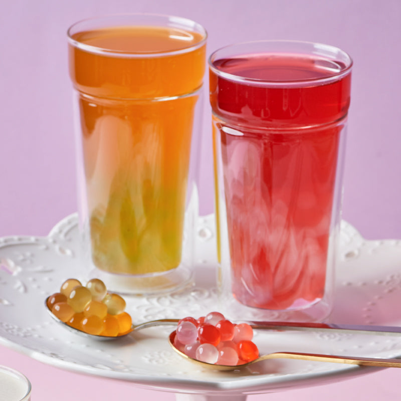 Pomegranate Bursting Boba® | Popping Boba | 490g Mini Tub | 6 Mini Tubs Per Case | 90 Cases Per Pallet