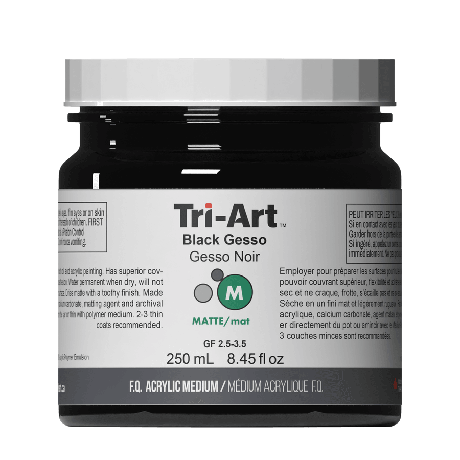 Tri-Art Acrylic Mediums - Black Gesso