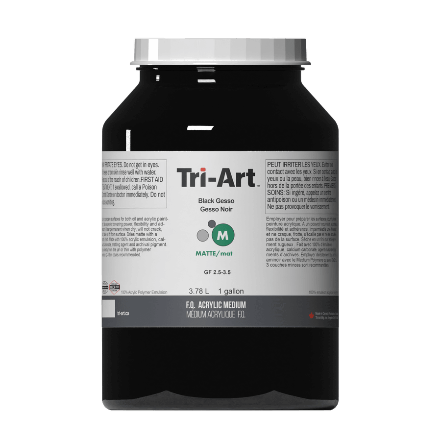 Tri-Art Acrylic Mediums - Black Gesso