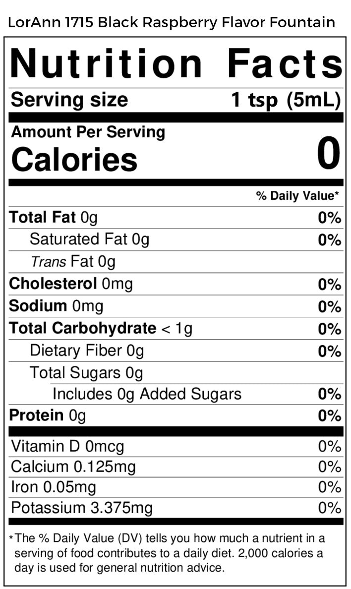 Black Raspberry Flavor Fountain - 4 oz. - 32 oz. - Ice Cream and Beverage Flavors - LorAnn Oils - Canadian Distribution