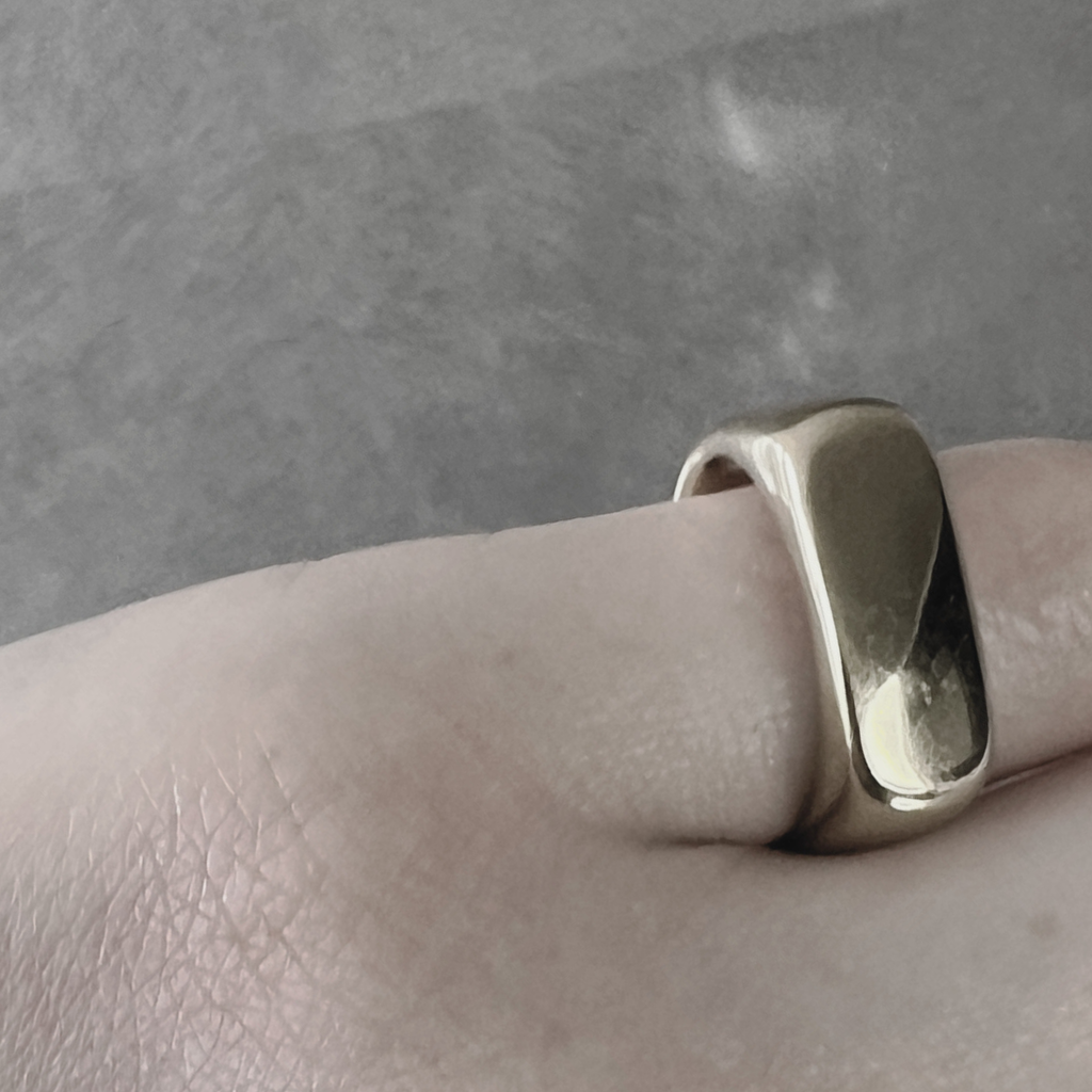 Passion Waterproof Square Ring 18K Gold Plating