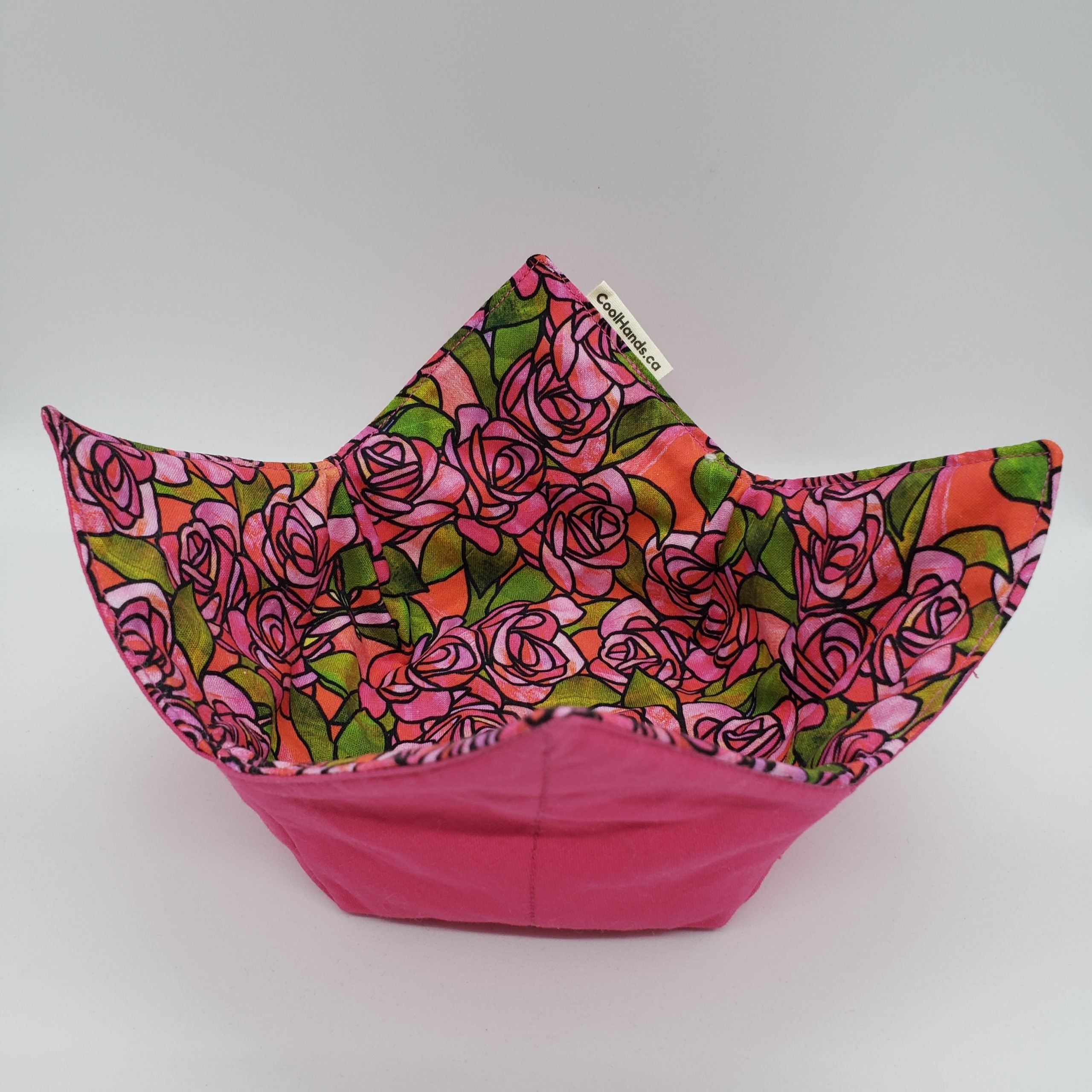 100% Cotton Microwavable Bowl Cozy - La Vie En Rose