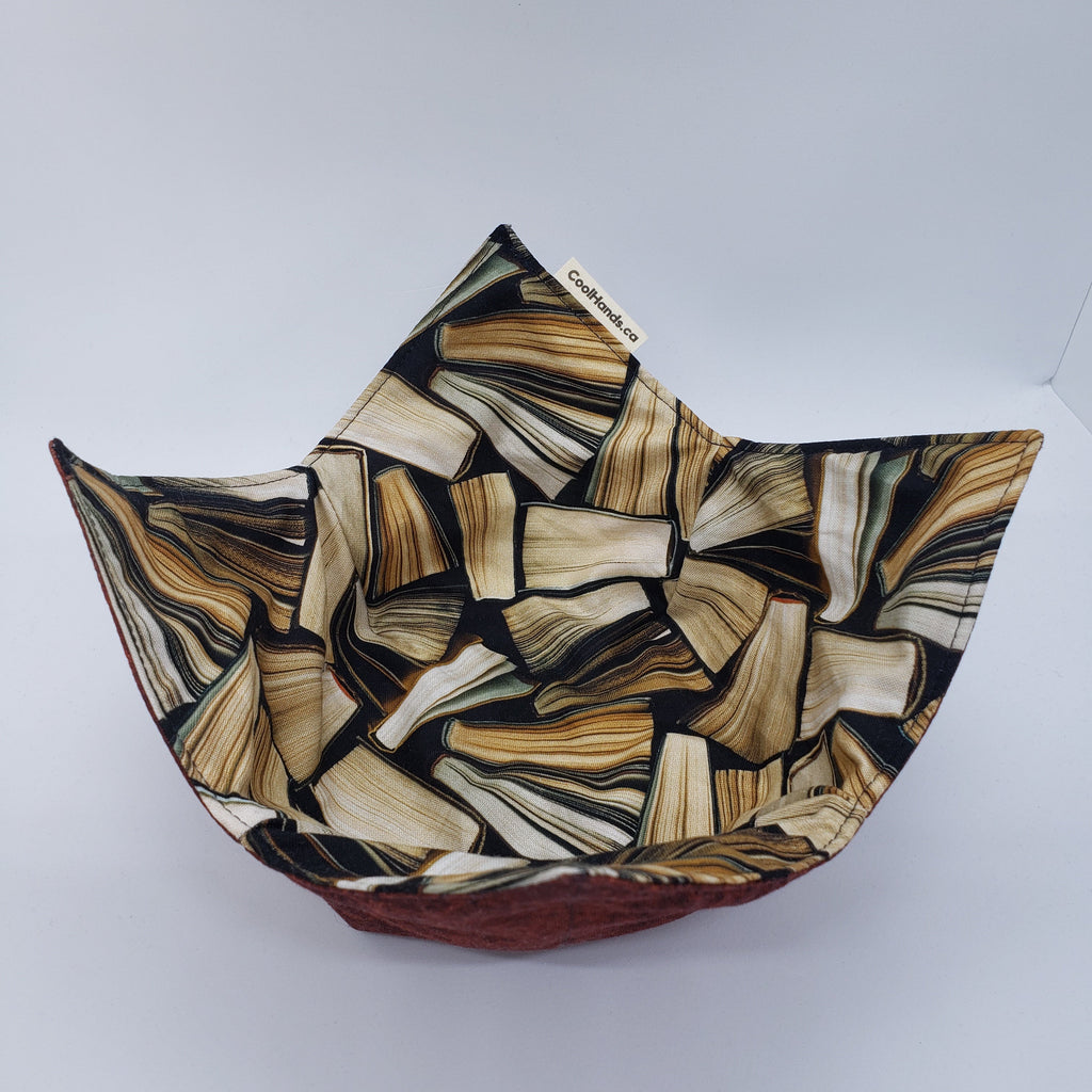 100% Cotton Microwavable Bowl Cozy - Bookish