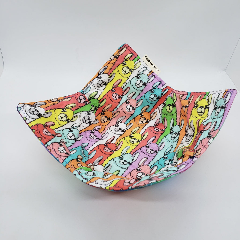 100% Cotton Microwavable Bowl Cozy - Shangri-Llama
