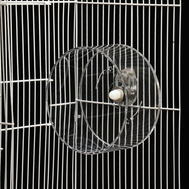 Transparent Acrylic Pet Exercise Wheel - The Ultimate Hamster Fitness Experience