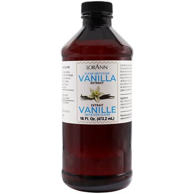 Clear Vanilla Extract (Imitation) - 4 oz. - 16 oz. - 1 Gallon - 5 Gallons