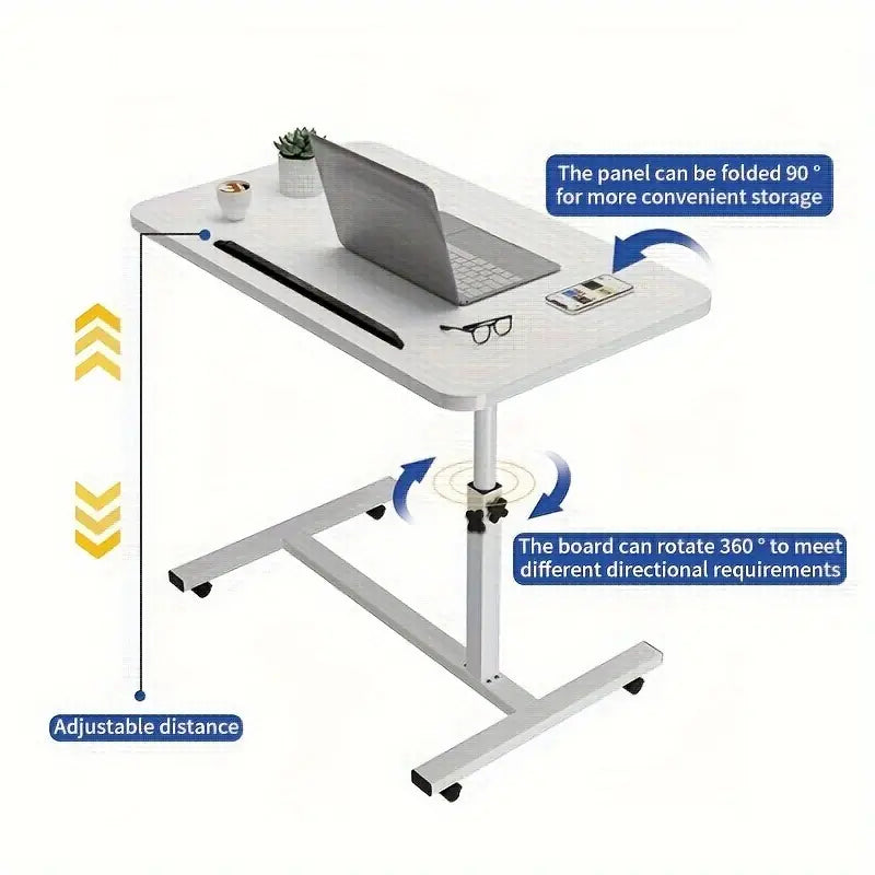 NNETM Portable Adjustable Bedside Computer Table