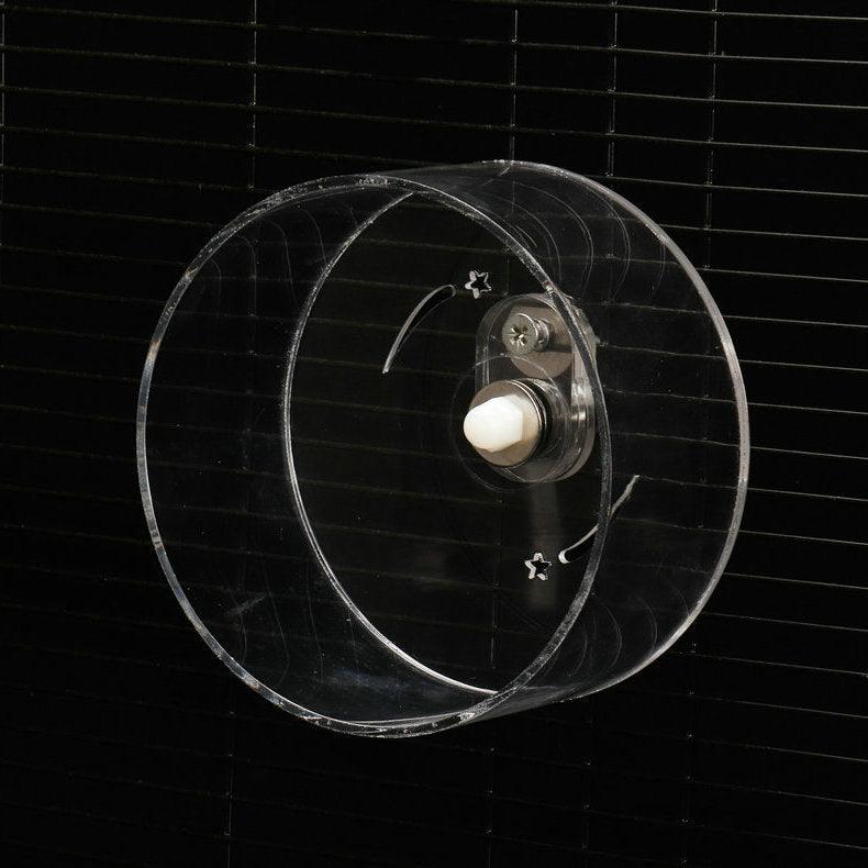 Transparent Acrylic Pet Exercise Wheel - The Ultimate Hamster Fitness Experience