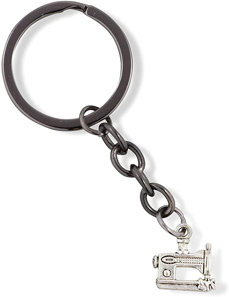Emerald Park Jewelry Sewing Machine Charm Keychain