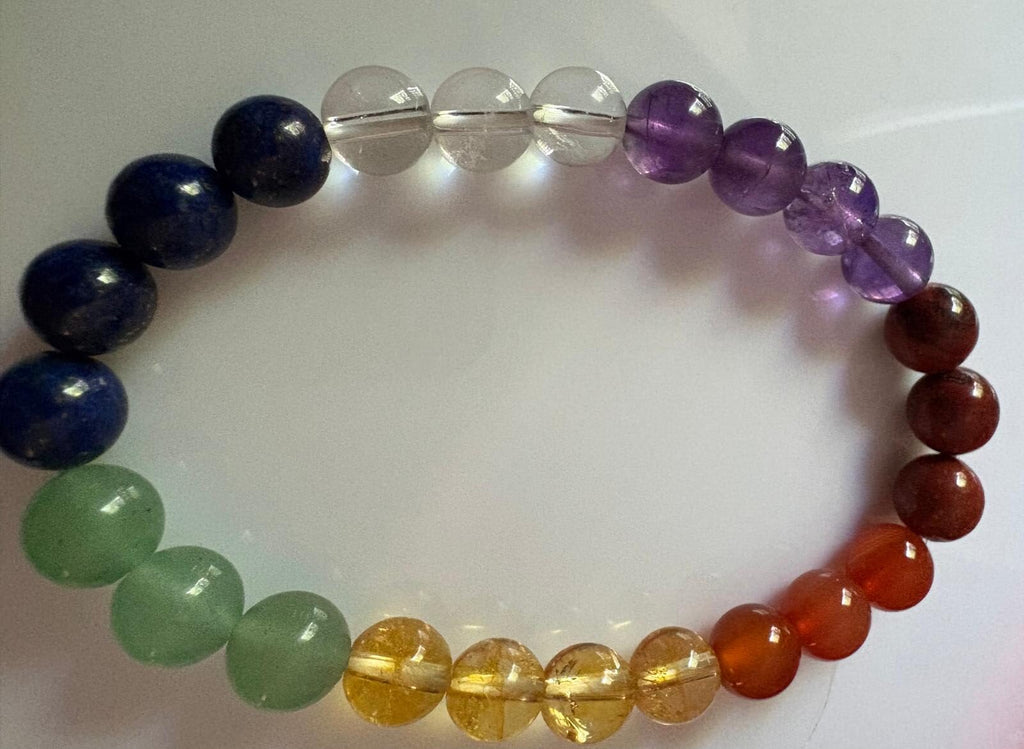 7 Charka Bracelet (8 mm Beads)-1