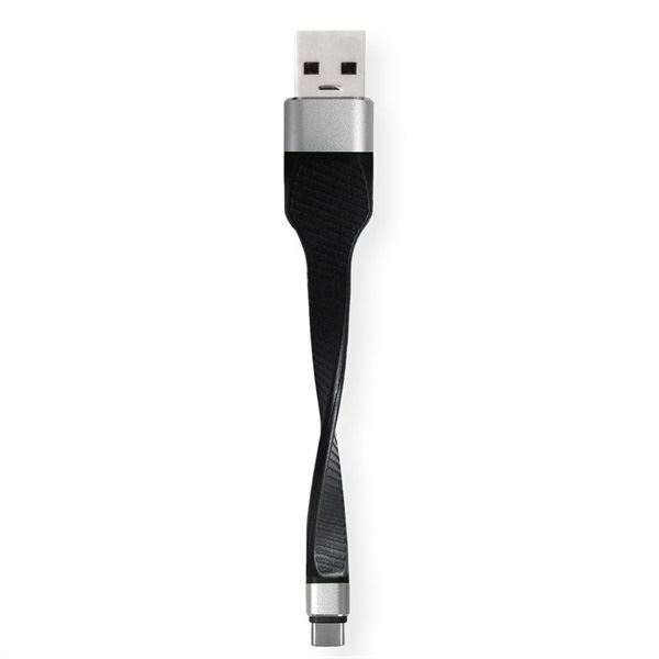 Kabel USB Roline USB-A - USB-C Czarny (Usb Cable 0.11 M Usb 3.2 Gen) (11.02.9014-10)