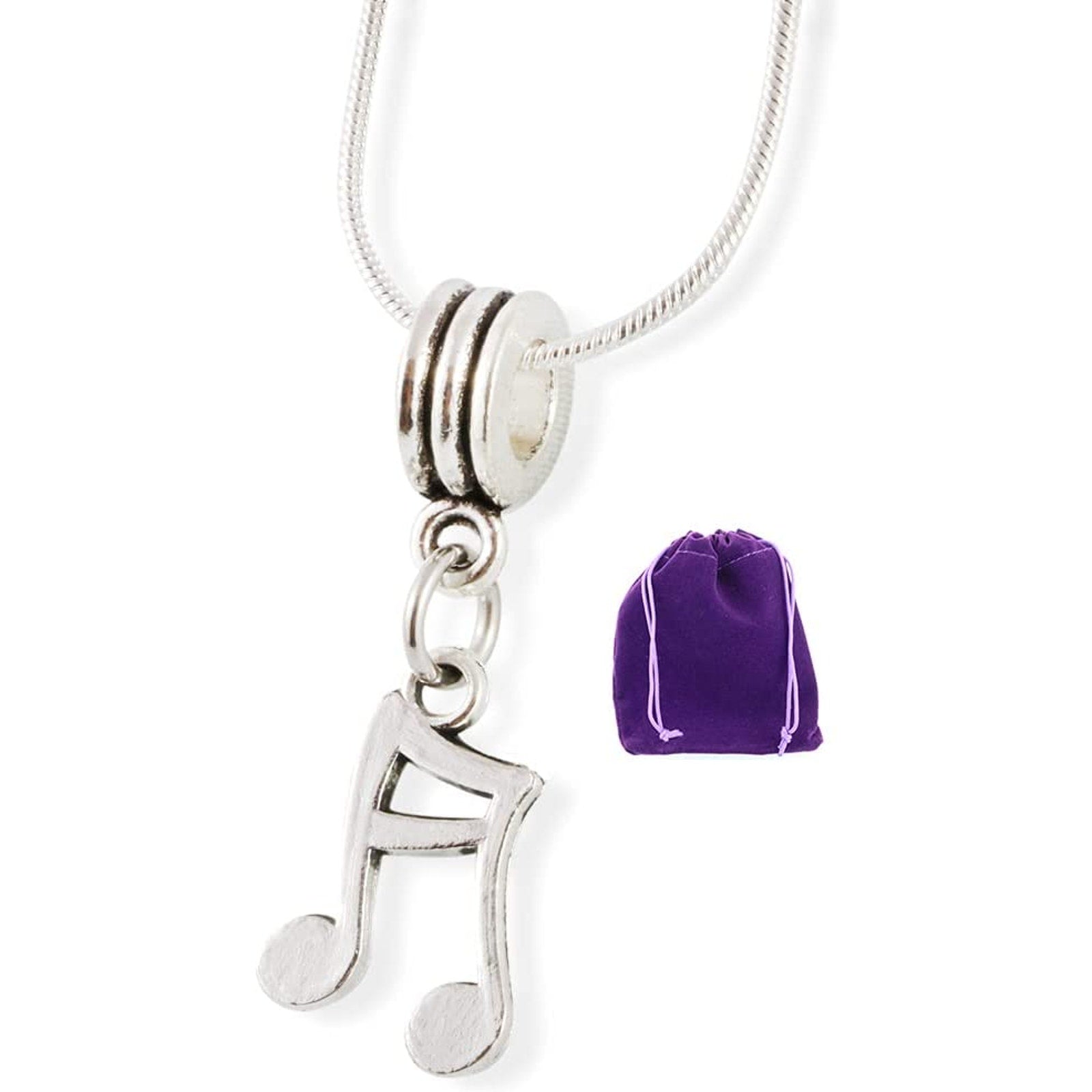 Music Note Artist Musician Band Member Necklace-0