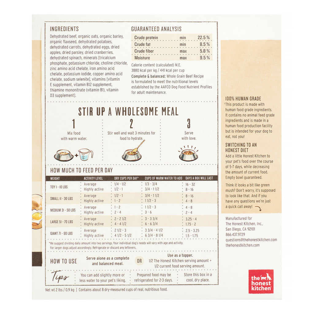 HK DOG FD WHL GRN BEEF ( 6 X 2 LB   )-1