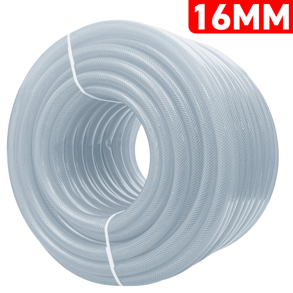 16mm Braided PVC Tech Hose, 1.9mm Wall Thickness