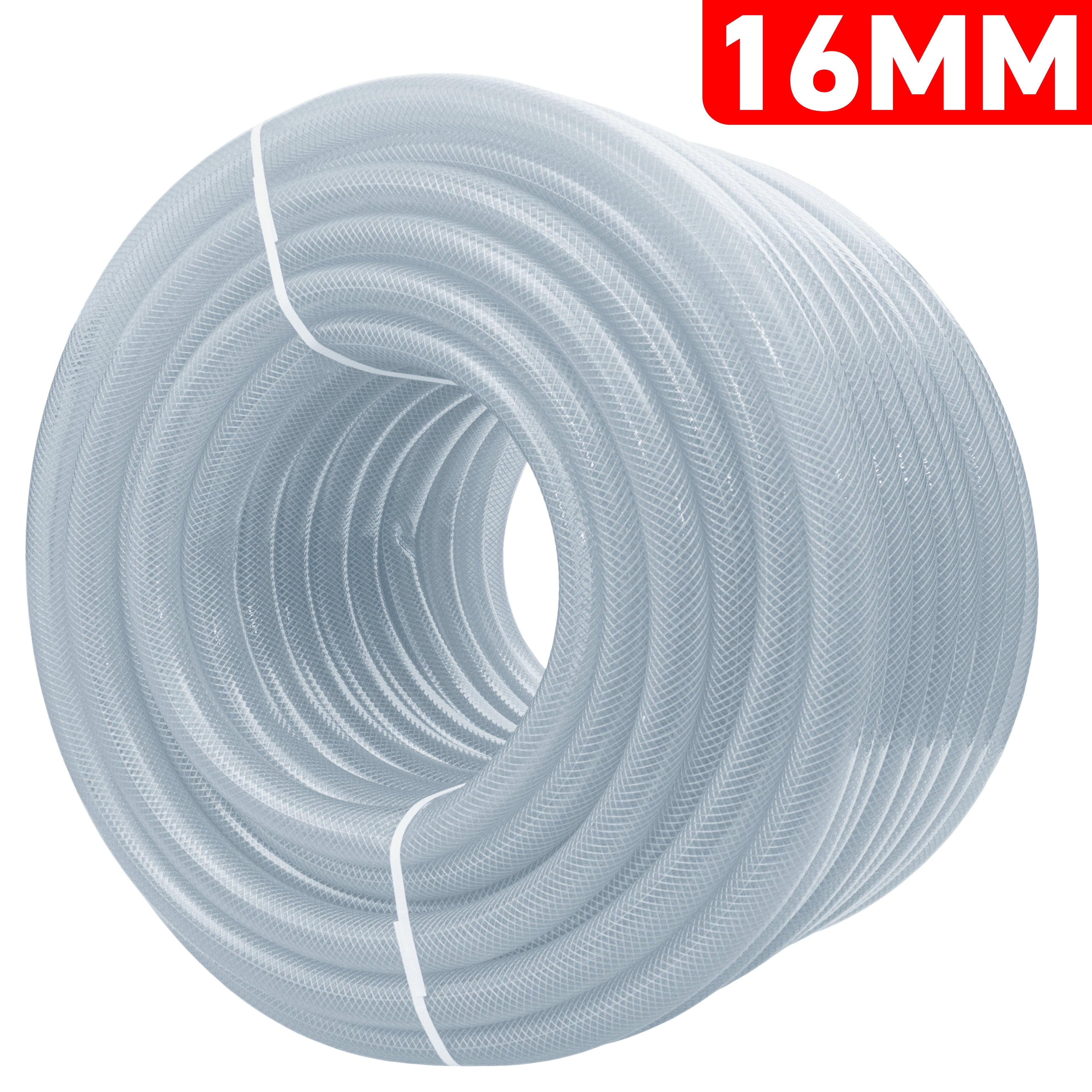 16mm Braided PVC Tech Hose, 1.9mm Wall Thickness
