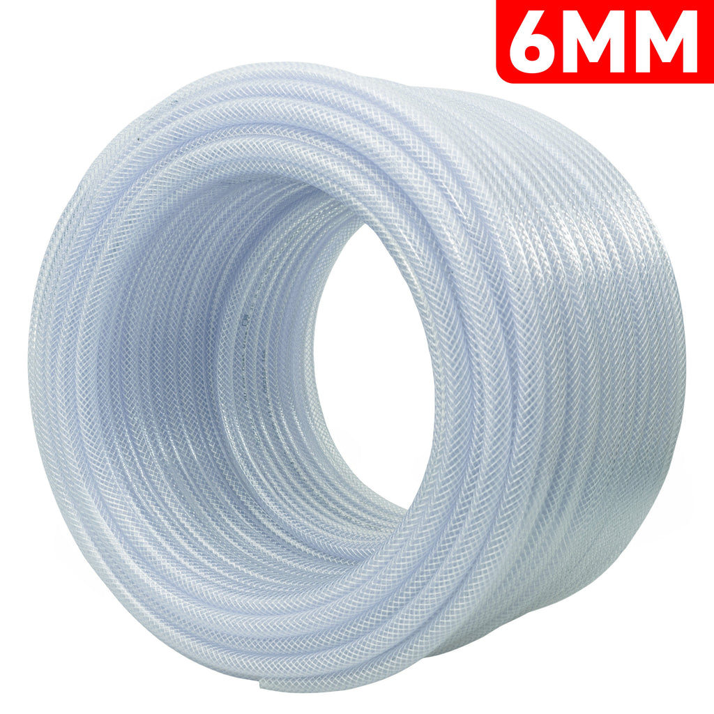 6mm Braided PVC Tech Hose, 1.6mm Wall Thickness