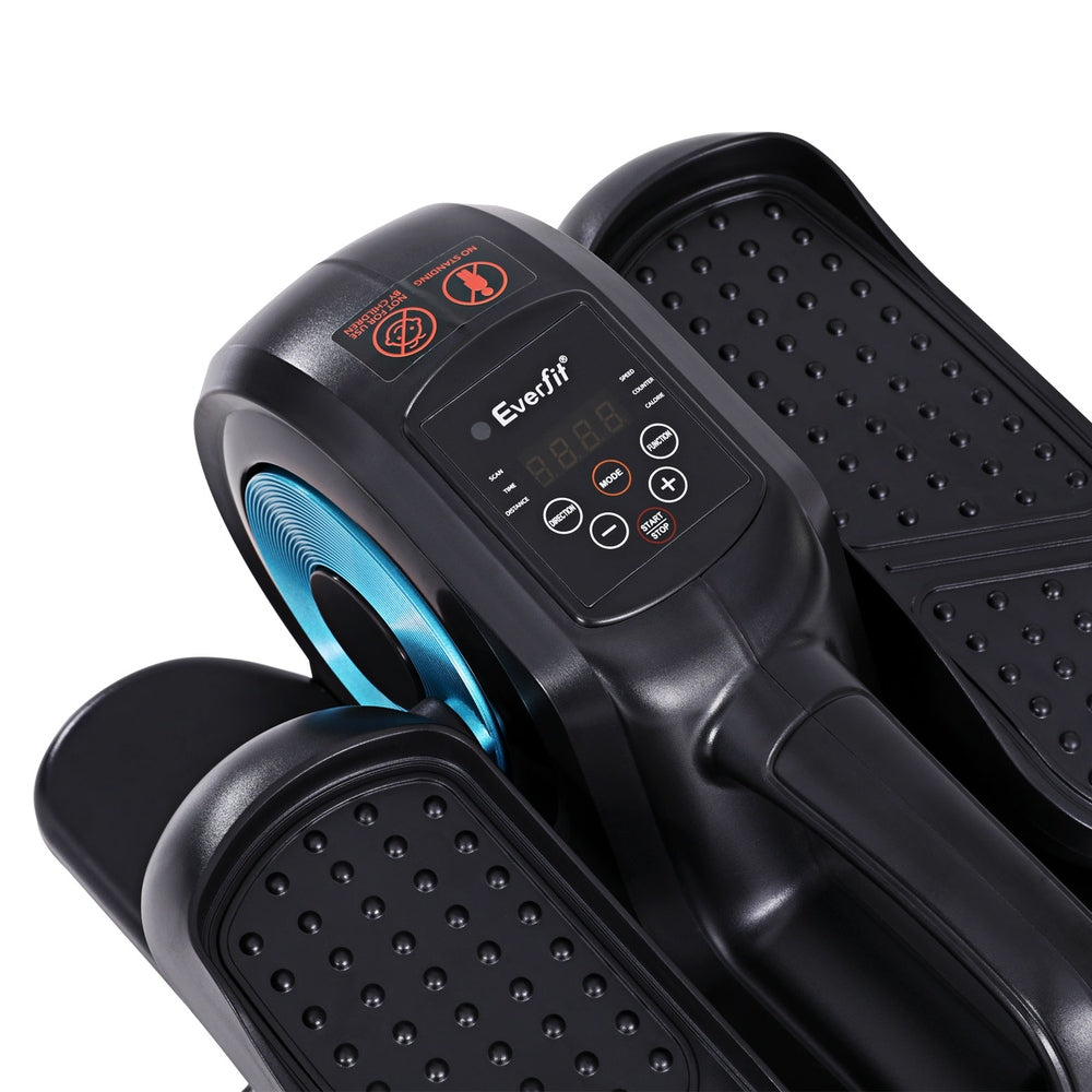 NNEDSZ Pedal Exerciser Mini Exercise Bike Elliptical Cross Trainer 50W Blue