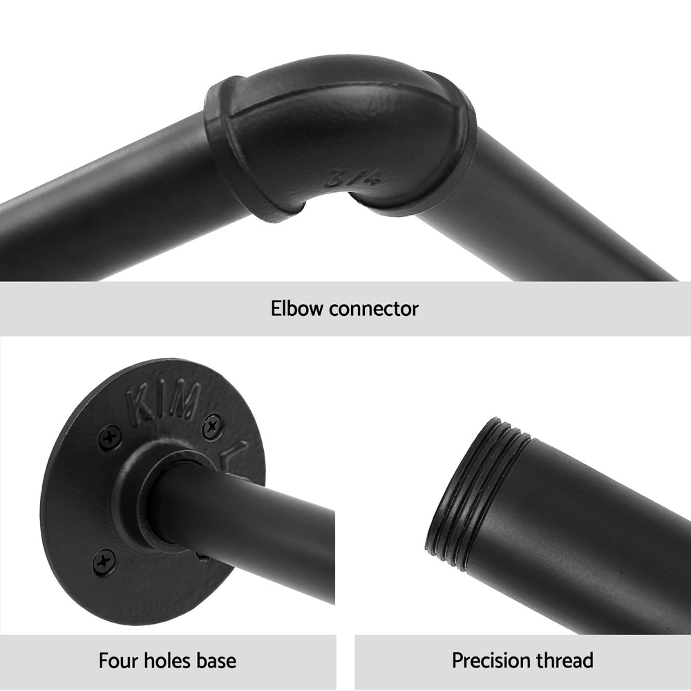 NNEDSZ Clothes Rack Floating Metal