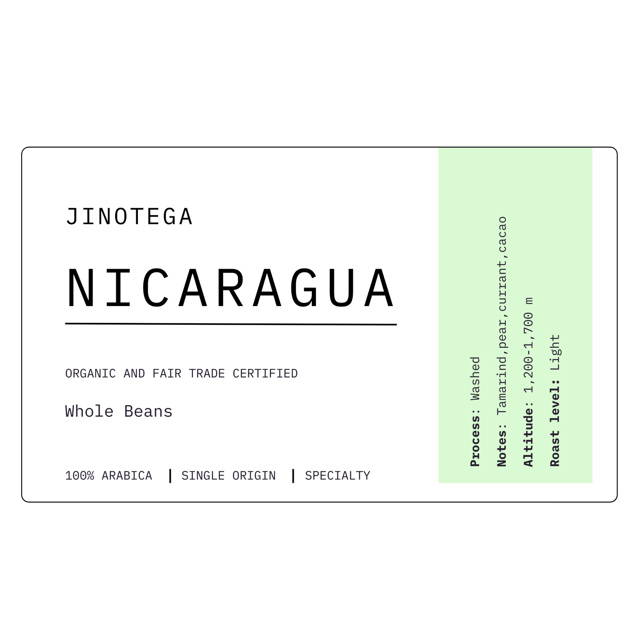 Nicaragua Jinotega USDA | Light