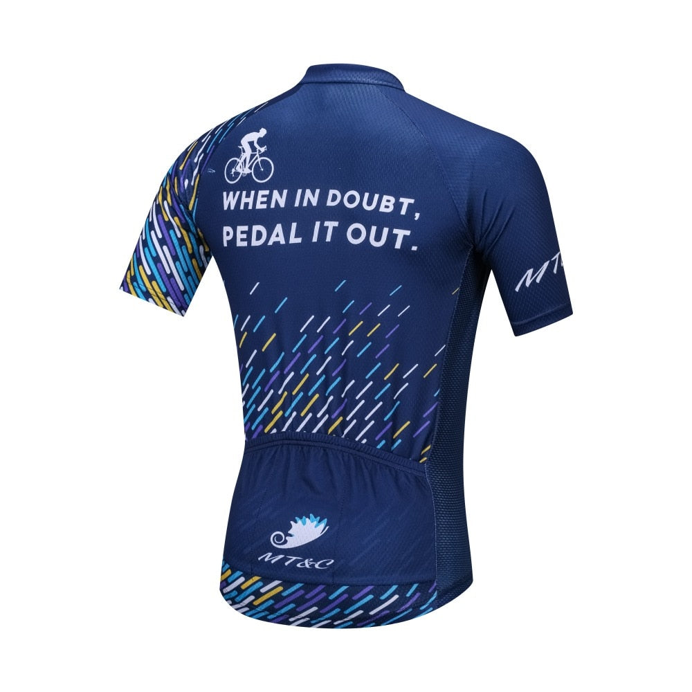 Men Abstract Data Breathable Quick Dry  Bike Clothes