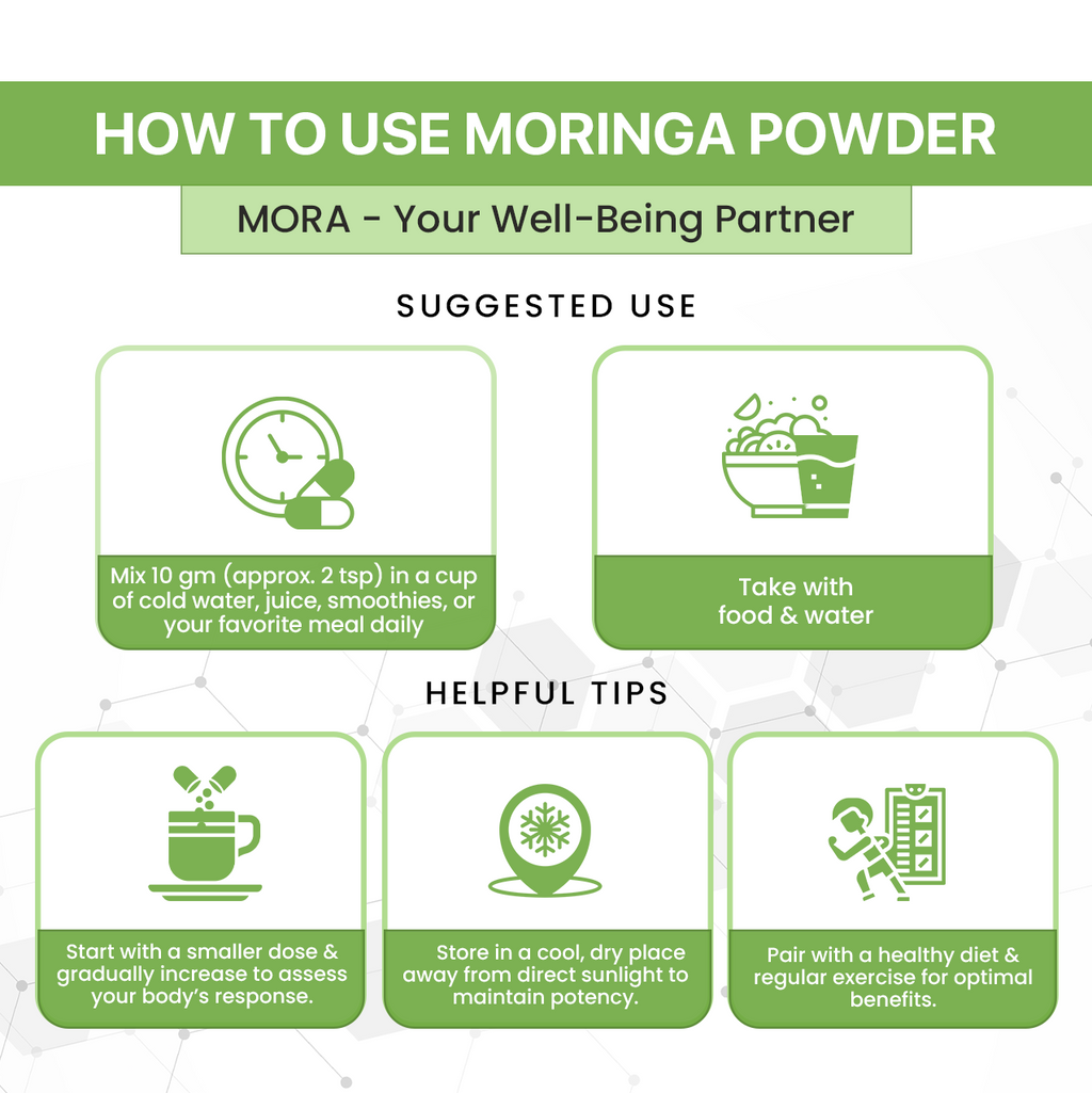 Moringa Powder for Immunity & Antioxidant Support