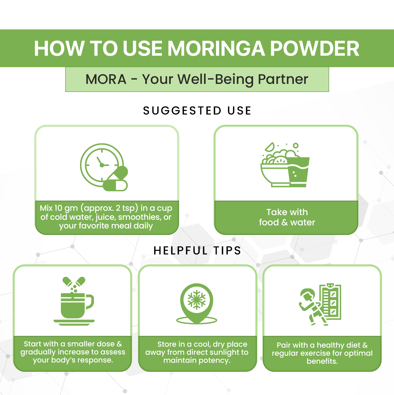 Moringa Powder for Immunity & Antioxidant Support