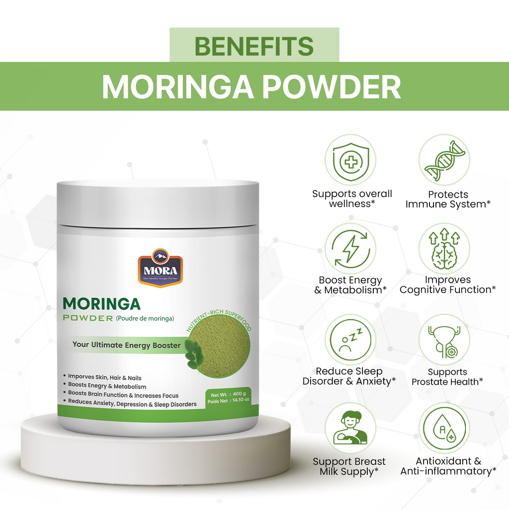 Moringa Powder for Immunity & Antioxidant Support