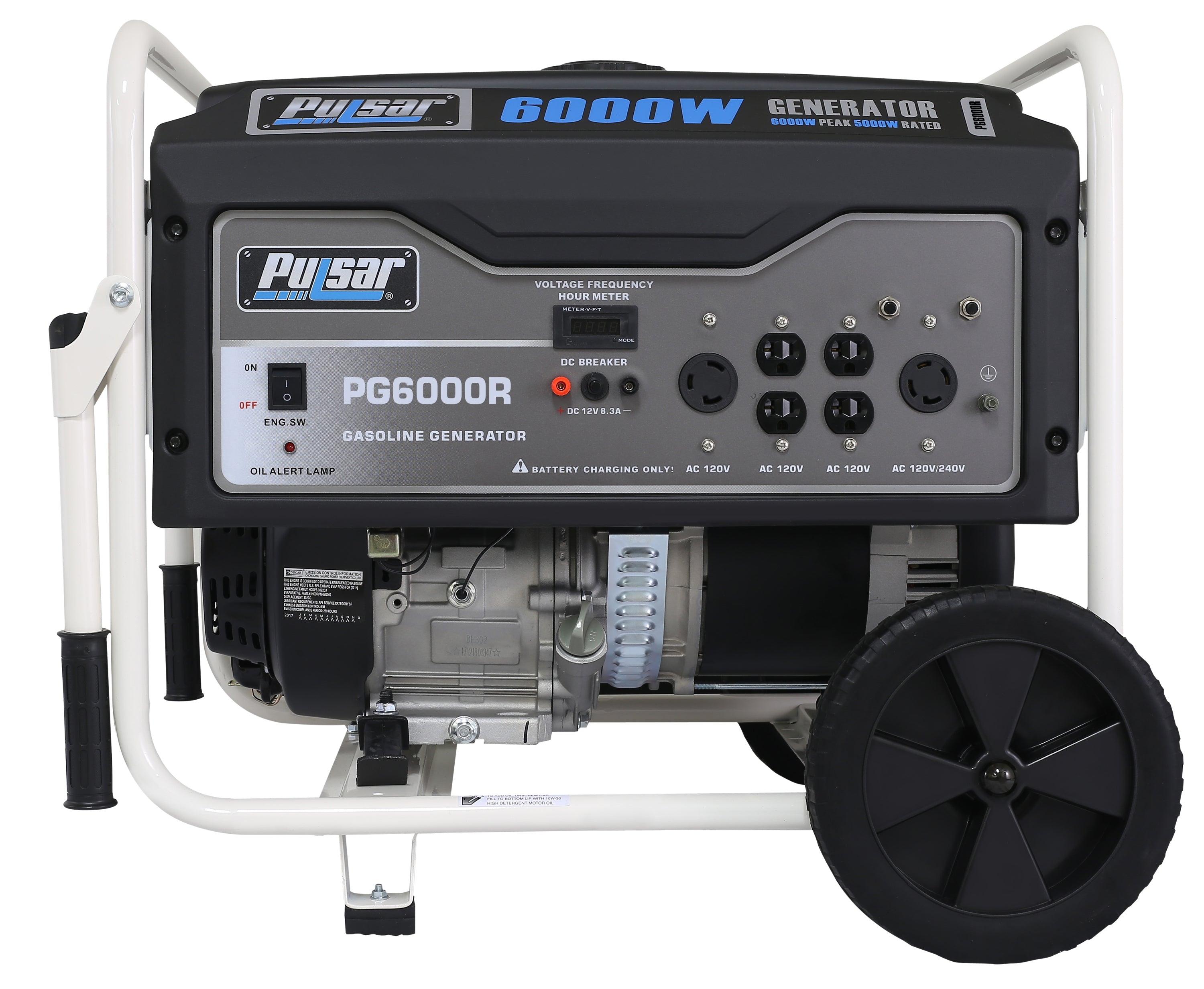 Pulsar 6000-Watt Gas Power Portable Generator (CARB)