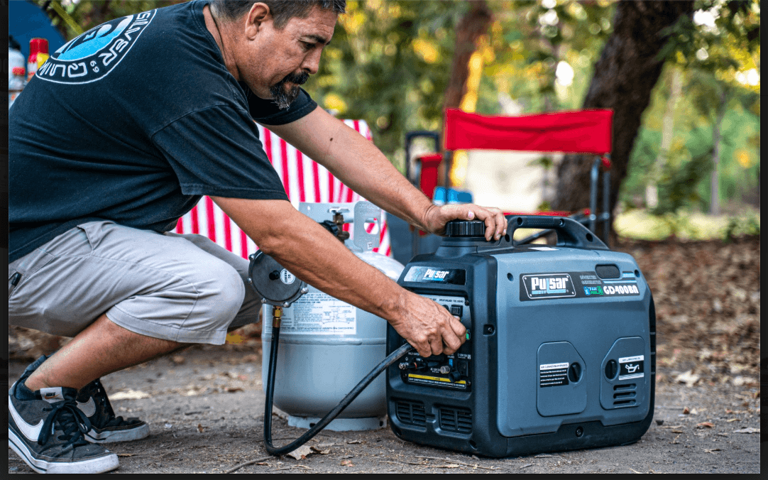 Pulsar Products GD400BN 4000W Portable Super-quiet Dual Fuel & Parallel Capability RV-Ready CARB Compliant
