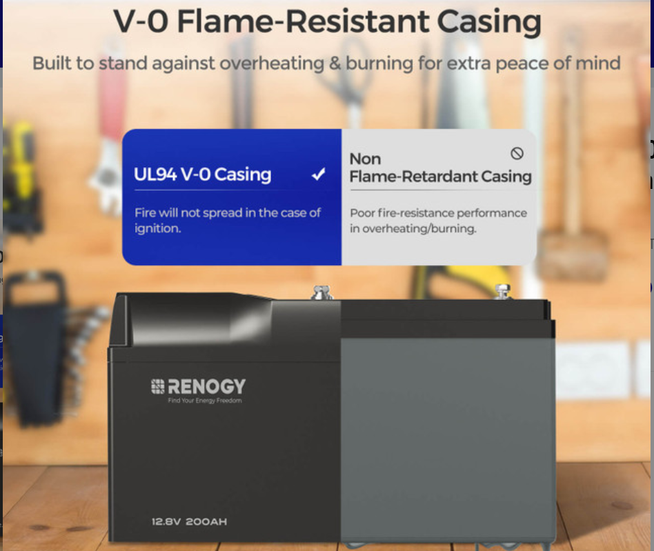 Pro- 12V 100Ah Smart Lithium Iron Phosphate Battery w/ Bluetooth & Self-Heating-3