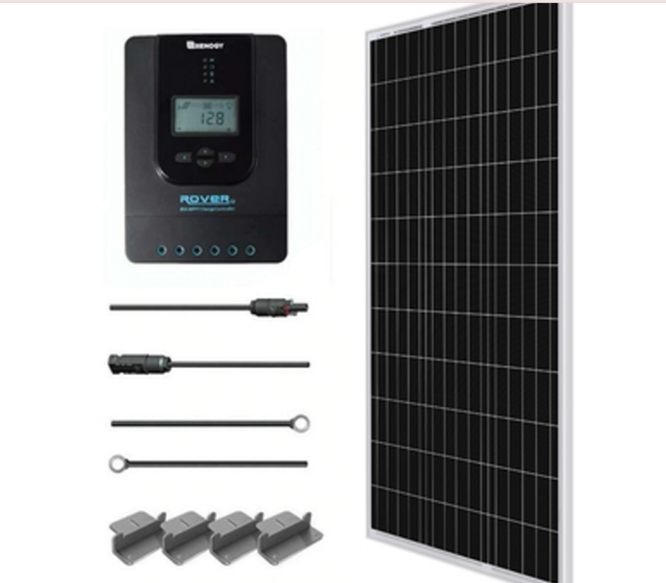 100 Watt 12 Volt ETFE Flexible Panel Solar Premium Kit