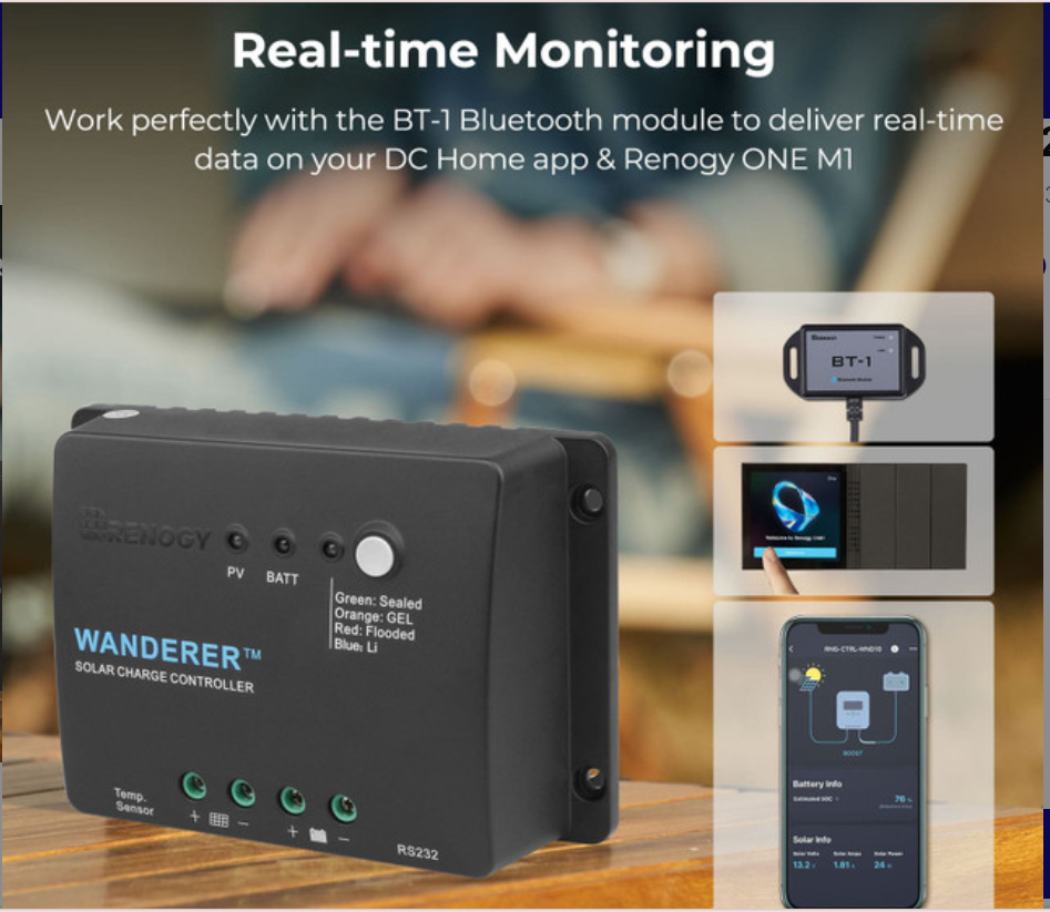 Wanderer Li 30A PWM Charge Controller 12V