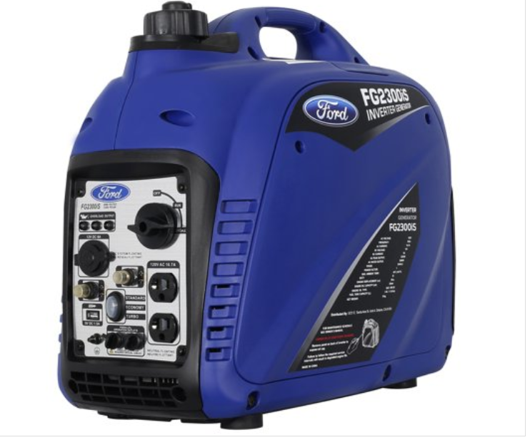 Ford NUT_FG2300is 2300 Watt Portable Gasoline Super Quiet Inverter Generator FG2300iS, Blue