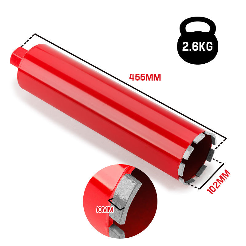 NNEMB Diamond Core Drill Bit 102mm Concrete Wet Dry Tile Stone Brick Marble 1-1/4 UNC