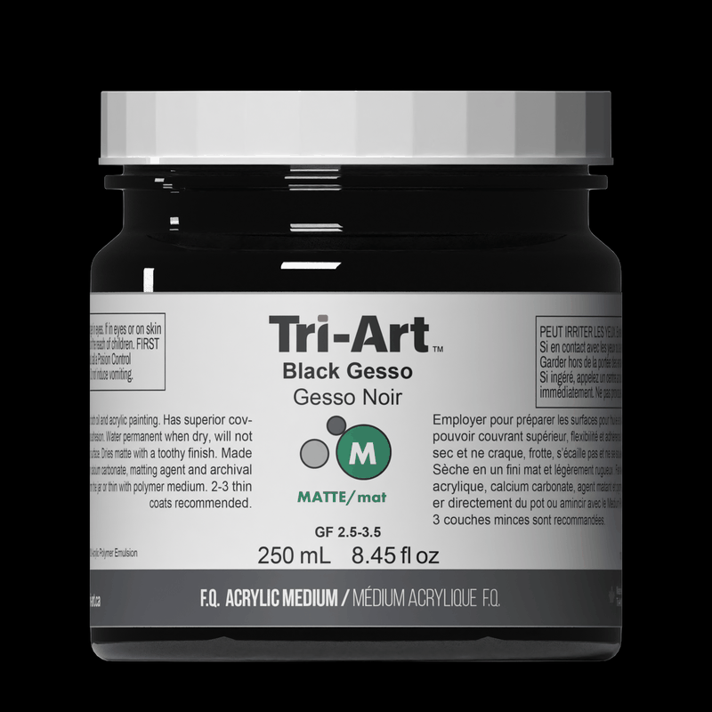 Tri-Art Acrylic Mediums - Black Gesso