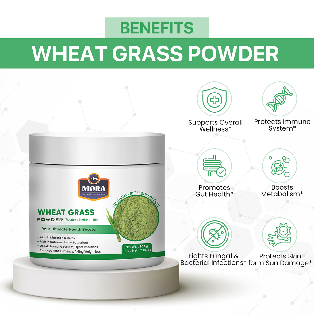Wheat Grass Powder for  Gut Health, Natural Cleanse & Energy Boost