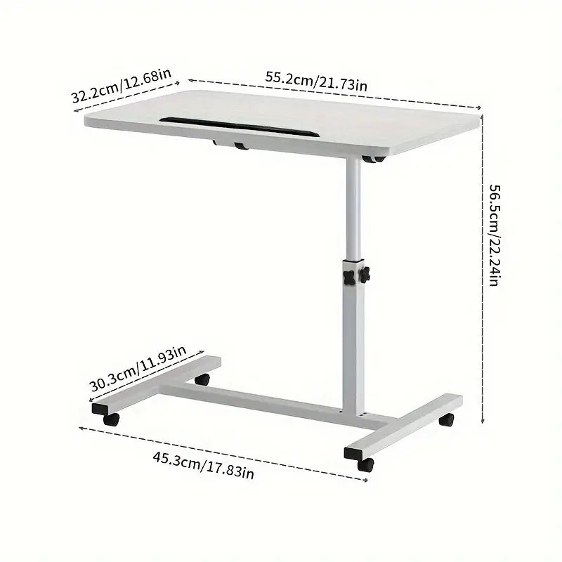 NNETM Portable Adjustable Bedside Computer Table