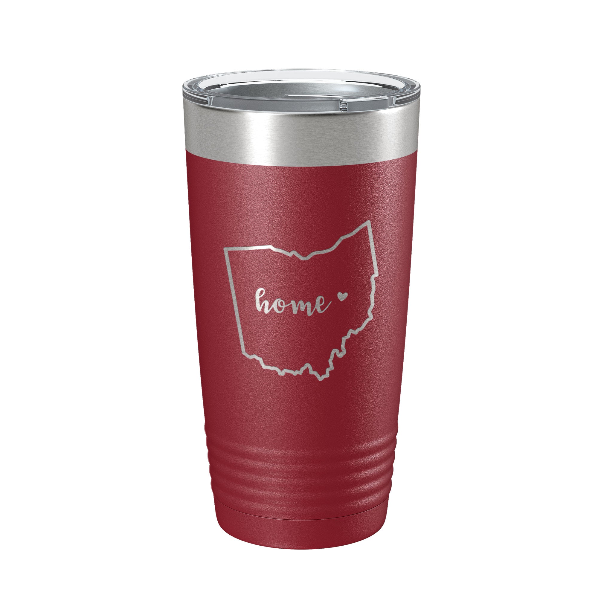 Ohio Tumbler Home State Travel Mug Insulated Laser Engraved Map Coffee Cup 20 oz