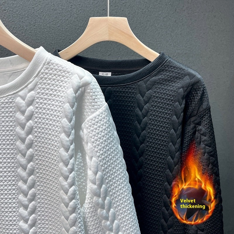 High Sense Internet Hot Fashion Brand Brushed Hoody Men