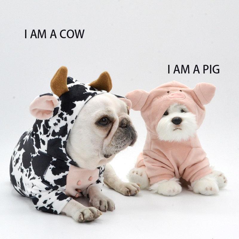Cow Print Pet Costume - Adorable And Creative Dog Clothes