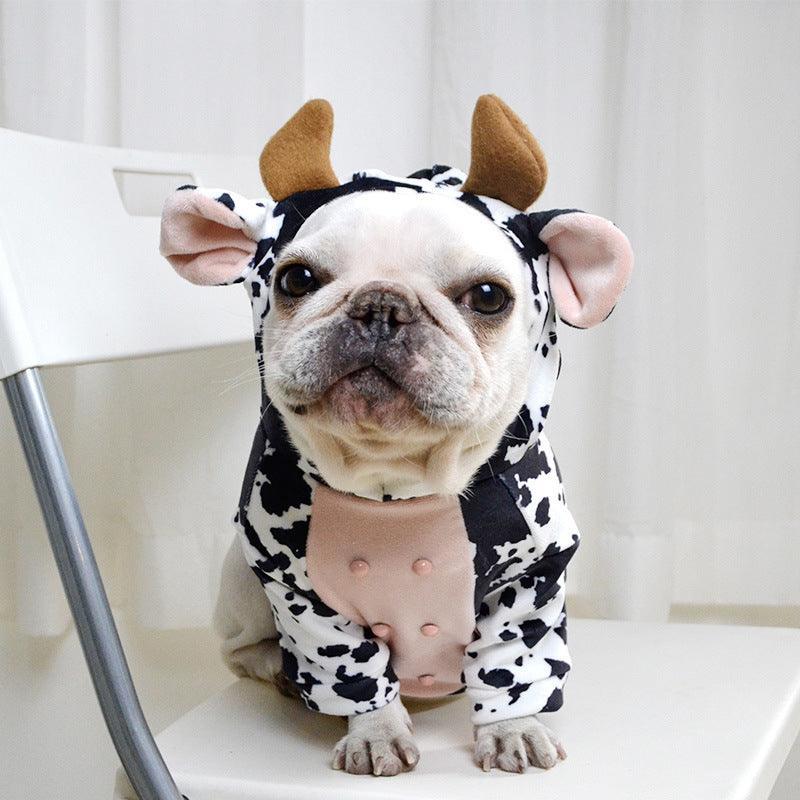 Cow Print Pet Costume - Adorable And Creative Dog Clothes
