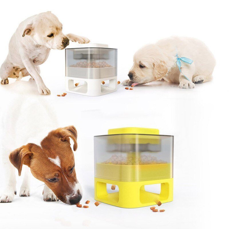 Dog Cat Feeding Bowls Dog Water Dispenser Eat Slow Dog Bowl Slow Feeder Puzzle Catapult Toys Pet Supplies