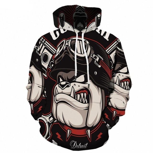 Dog Hoodie Men Hip Hop Animal 3d Hoodies Printed