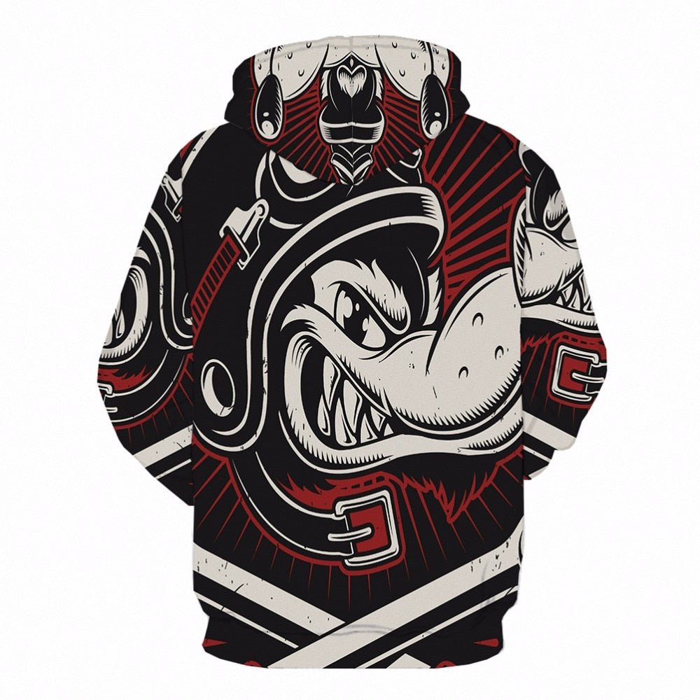 Dog Hoodie Men Hip Hop Animal 3d Hoodies Printed