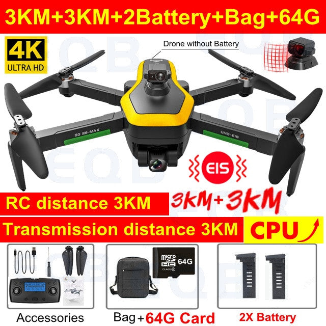 Professional 4K Camera Obstacle Quadcopter 5G FPV Professional Drones