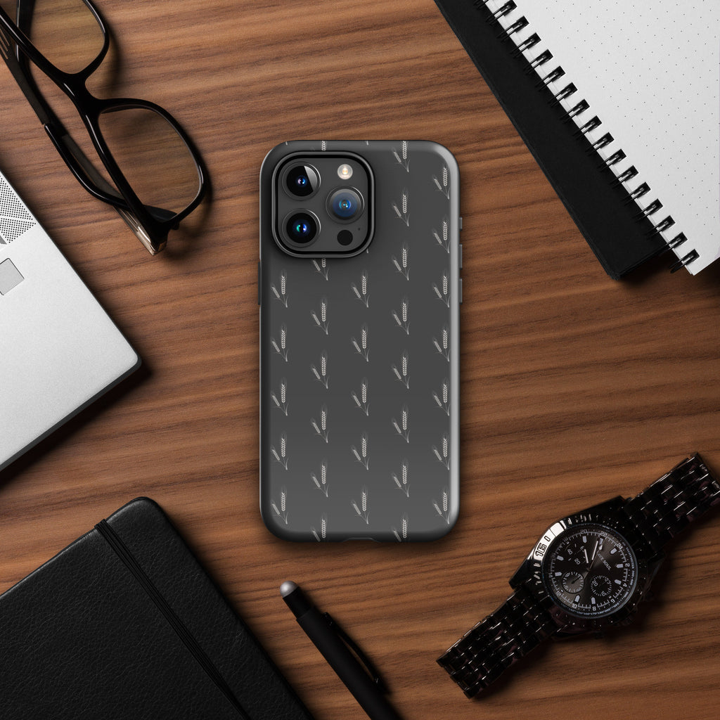 Grano Pattern Tough Case for iPhone® - Dark Grey-18