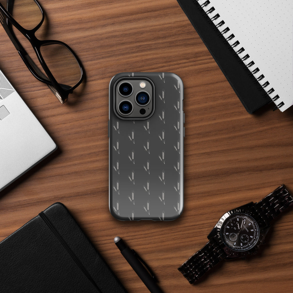 Grano Pattern Tough Case for iPhone® - Dark Grey-13