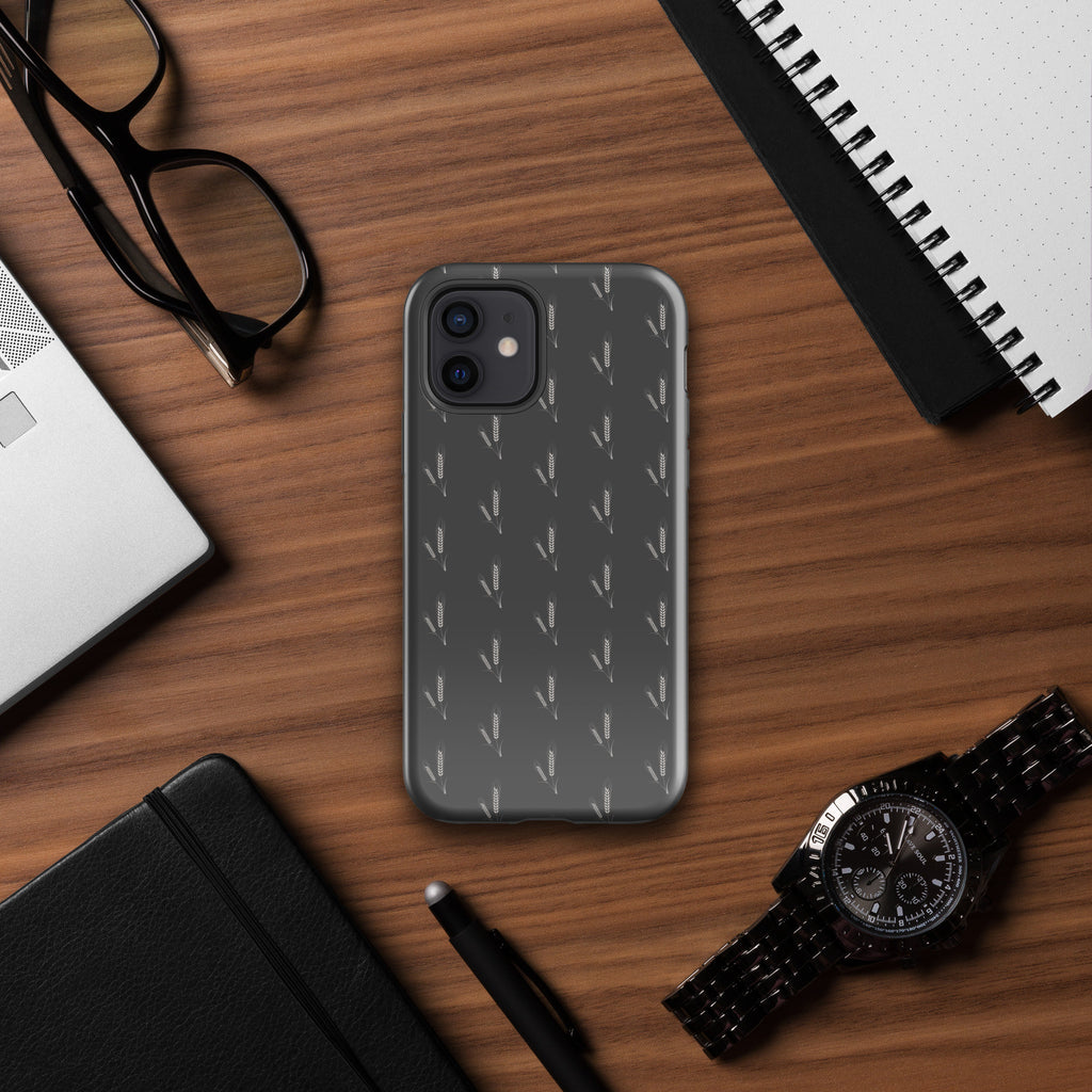 Grano Pattern Tough Case for iPhone® - Dark Grey-4