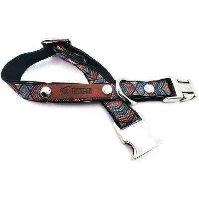 Finnigan Small Dog Collar: Personalised Engraving & Designer Fabrics